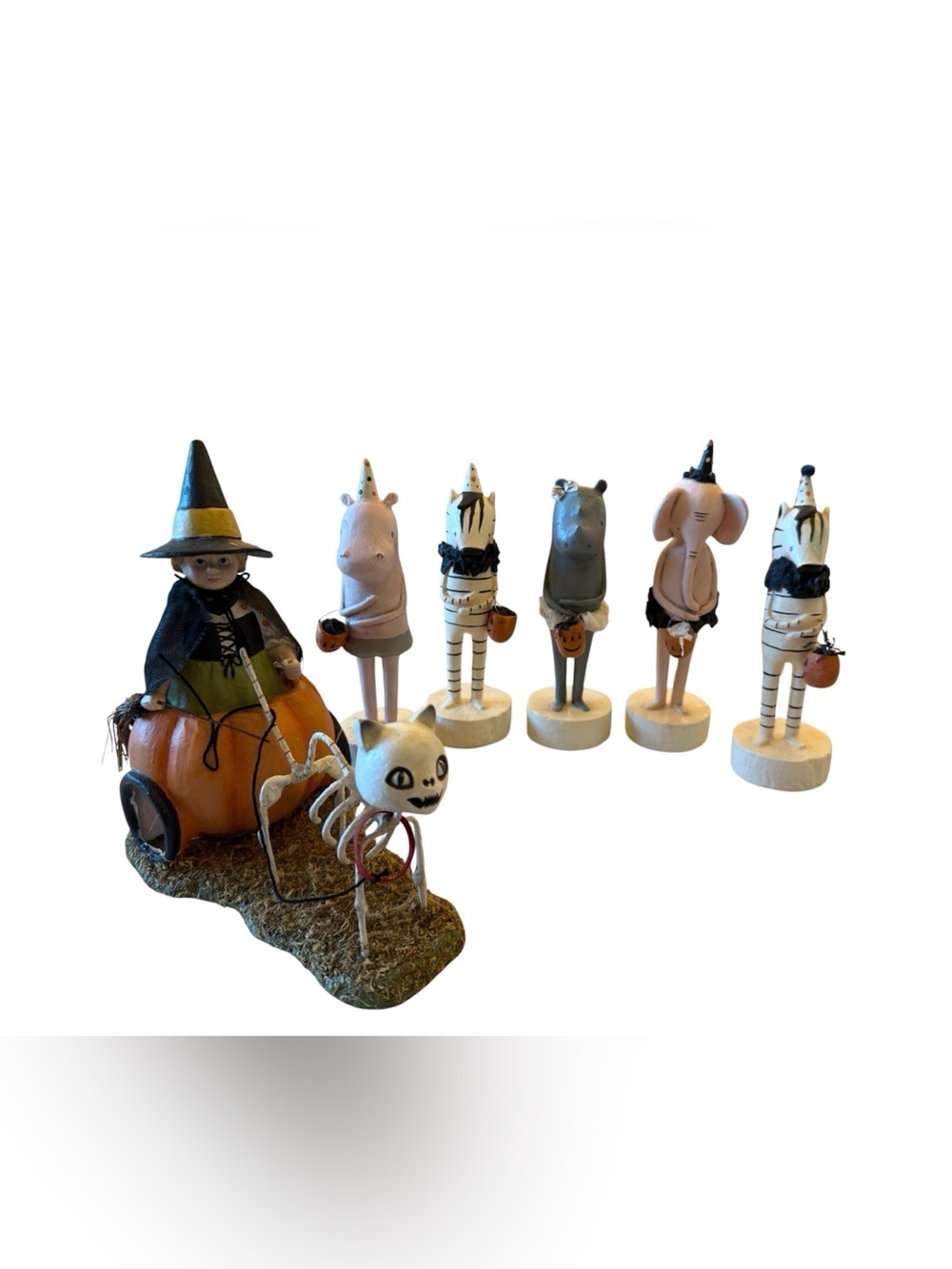 Lori Mitchell Halloween Figurines Lot of 6